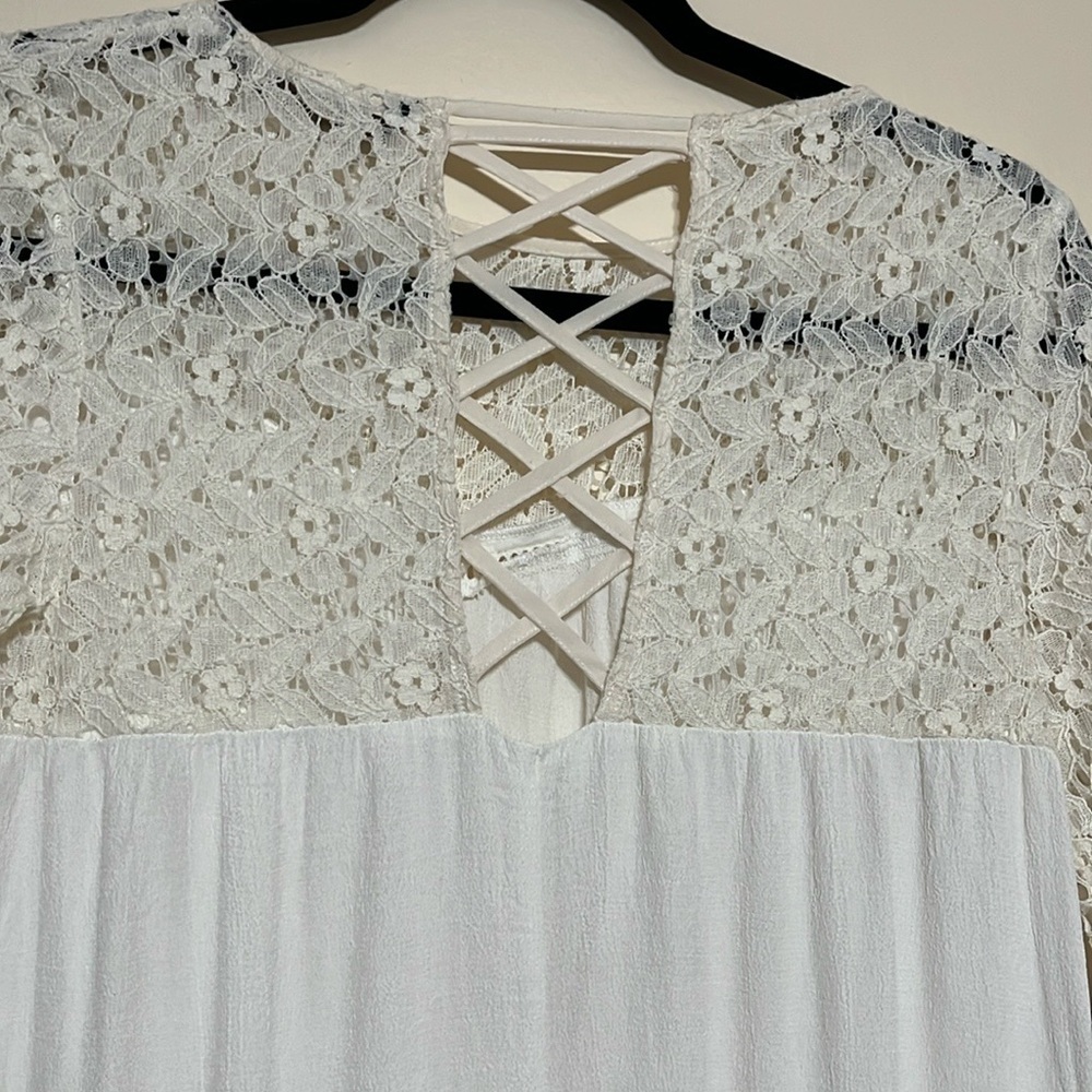 Zara Basic Lace Top Sz Small - Picture 5 of 6